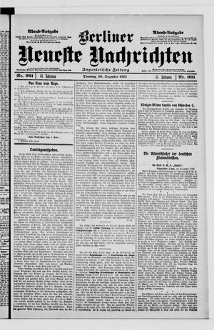 Berliner Neueste Nachrichten vom 30.12.1913