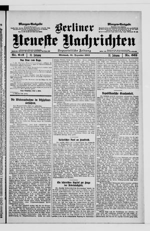 Berliner Neueste Nachrichten vom 31.12.1913