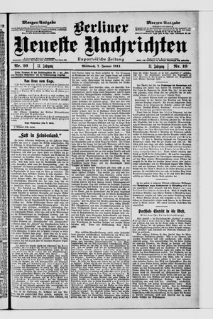 Berliner Neueste Nachrichten vom 07.01.1914