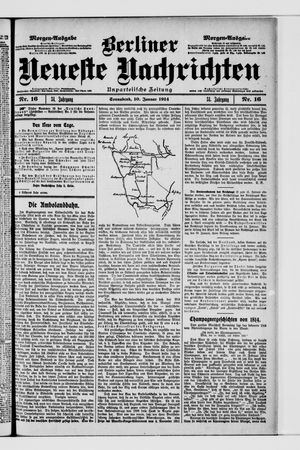 Berliner Neueste Nachrichten vom 10.01.1914