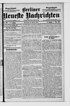 Berliner Neueste Nachrichten on Jan 15, 1914