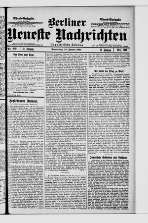 Berliner Neueste Nachrichten vom 15.01.1914