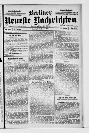 Berliner Neueste Nachrichten vom 17.01.1914