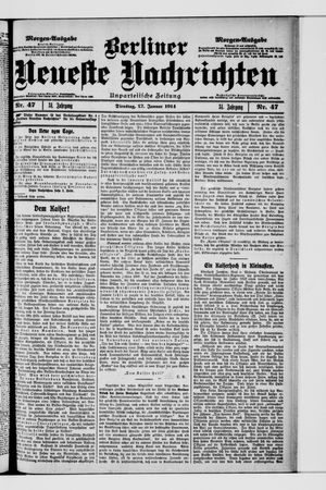 Berliner Neueste Nachrichten vom 27.01.1914