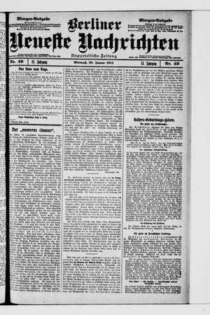 Berliner Neueste Nachrichten vom 28.01.1914
