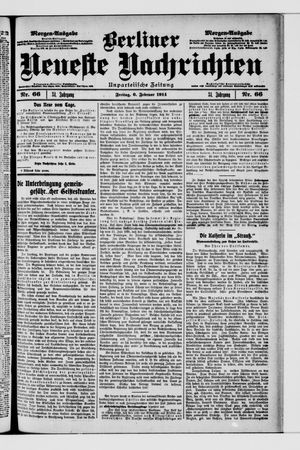 Berliner Neueste Nachrichten vom 06.02.1914