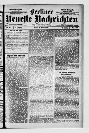 Berliner Neueste Nachrichten vom 06.02.1914