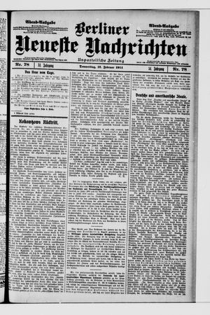 Berliner Neueste Nachrichten on Feb 12, 1914