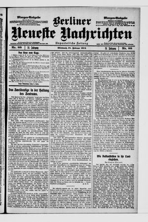Berliner Neueste Nachrichten vom 18.02.1914