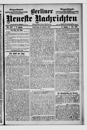 Berliner Neueste Nachrichten vom 19.02.1914