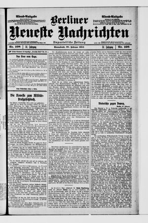 Berliner Neueste Nachrichten on Feb 28, 1914