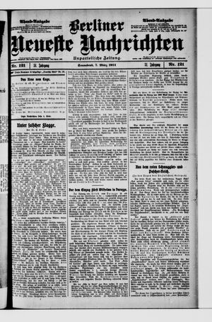 Berliner Neueste Nachrichten vom 07.03.1914