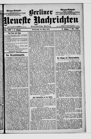Berliner Neueste Nachrichten on Mar 12, 1914