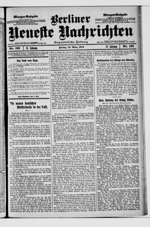 Berliner Neueste Nachrichten vom 13.03.1914