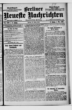 Berliner Neueste Nachrichten vom 13.03.1914