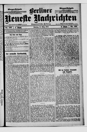 Berliner Neueste Nachrichten vom 15.03.1914