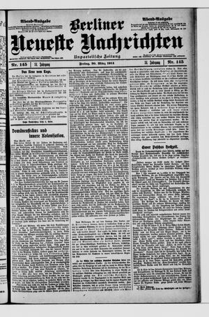 Berliner Neueste Nachrichten on Mar 20, 1914
