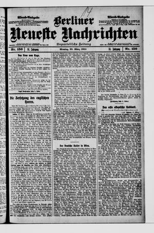 Berliner Neueste Nachrichten on Mar 23, 1914