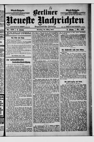 Berliner Neueste Nachrichten on Mar 24, 1914