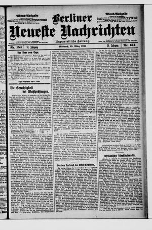 Berliner Neueste Nachrichten vom 25.03.1914