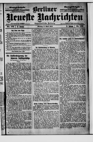 Berliner Neueste Nachrichten vom 06.04.1914