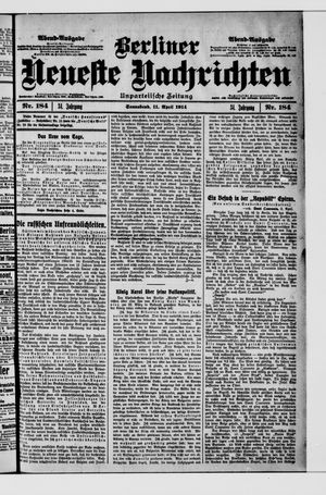 Berliner neueste Nachrichten vom 11.04.1914