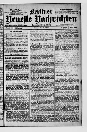 Berliner Neueste Nachrichten vom 22.04.1914