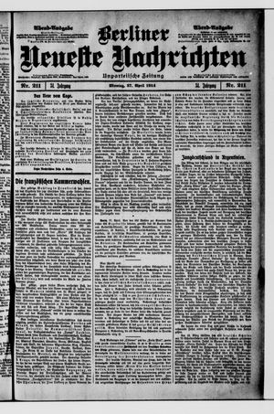Berliner Neueste Nachrichten vom 27.04.1914