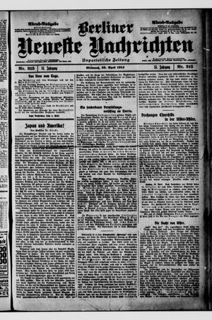 Berliner Neueste Nachrichten on Apr 29, 1914