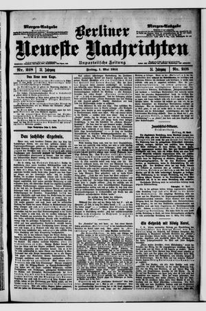 Berliner Neueste Nachrichten on May 1, 1914