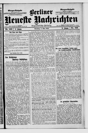 Berliner Neueste Nachrichten on May 5, 1914