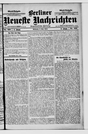 Berliner Neueste Nachrichten on May 6, 1914