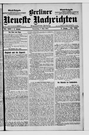 Berliner Neueste Nachrichten vom 07.05.1914