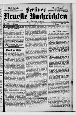 Berliner Neueste Nachrichten on May 9, 1914