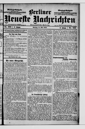 Berliner Neueste Nachrichten on May 11, 1914