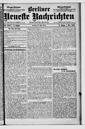 Berliner Neueste Nachrichten vom 15.05.1914