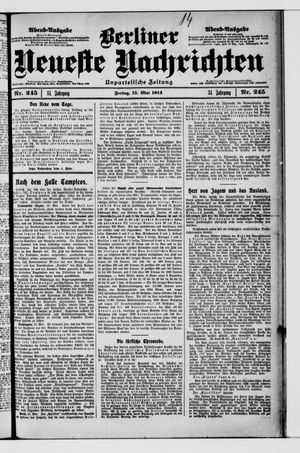 Berliner Neueste Nachrichten vom 15.05.1914
