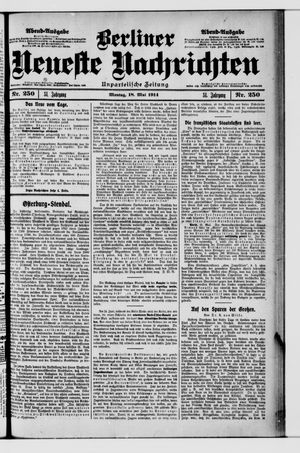 Berliner Neueste Nachrichten vom 18.05.1914