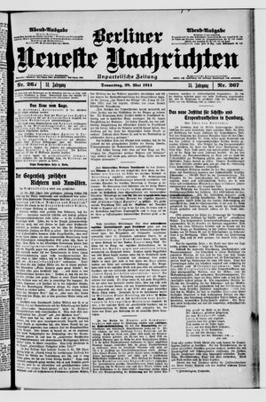 Berliner Neueste Nachrichten vom 28.05.1914