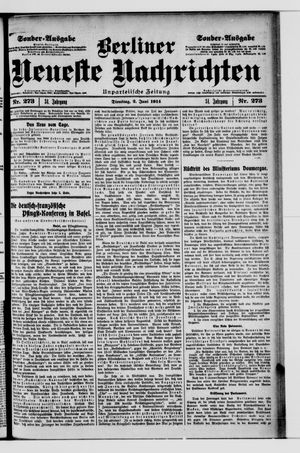 Berliner Neueste Nachrichten vom 02.06.1914