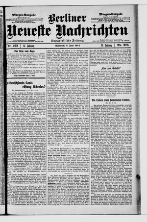 Berliner Neueste Nachrichten vom 03.06.1914