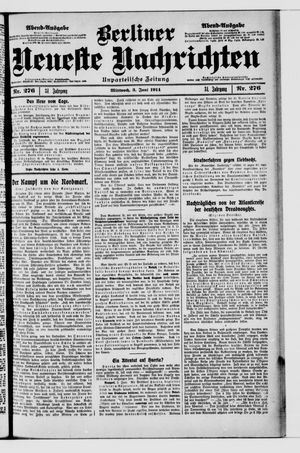 Berliner Neueste Nachrichten vom 03.06.1914