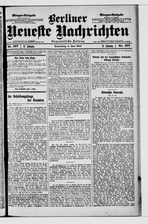 Berliner Neueste Nachrichten vom 04.06.1914