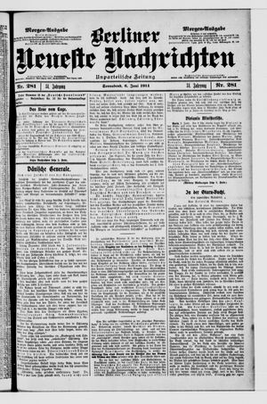 Berliner Neueste Nachrichten on Jun 6, 1914