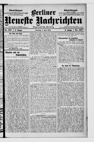 Berliner Neueste Nachrichten vom 09.06.1914
