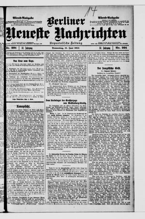 Berliner Neueste Nachrichten vom 11.06.1914