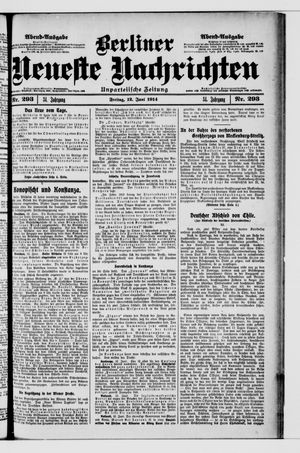 Berliner Neueste Nachrichten vom 12.06.1914