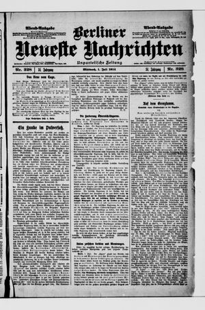 Berliner Neueste Nachrichten vom 01.07.1914