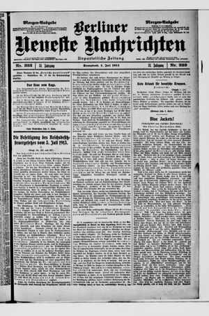Berliner Neueste Nachrichten vom 04.07.1914