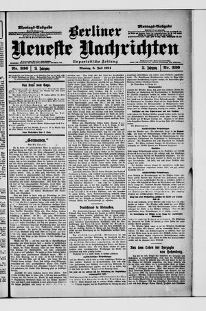 Berliner Neueste Nachrichten vom 06.07.1914